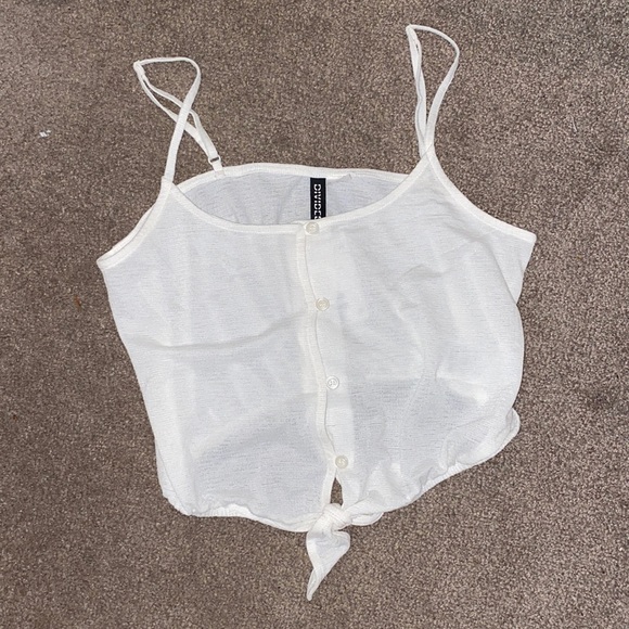 H&M white thank top - Picture 1 of 3